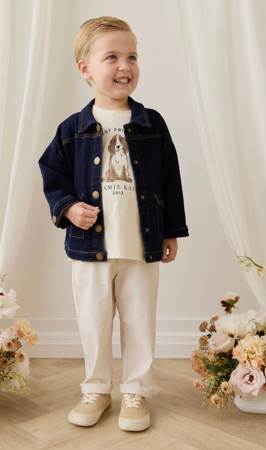 Jamie Kay - Arbor Jacket - Mid Indigo Denim