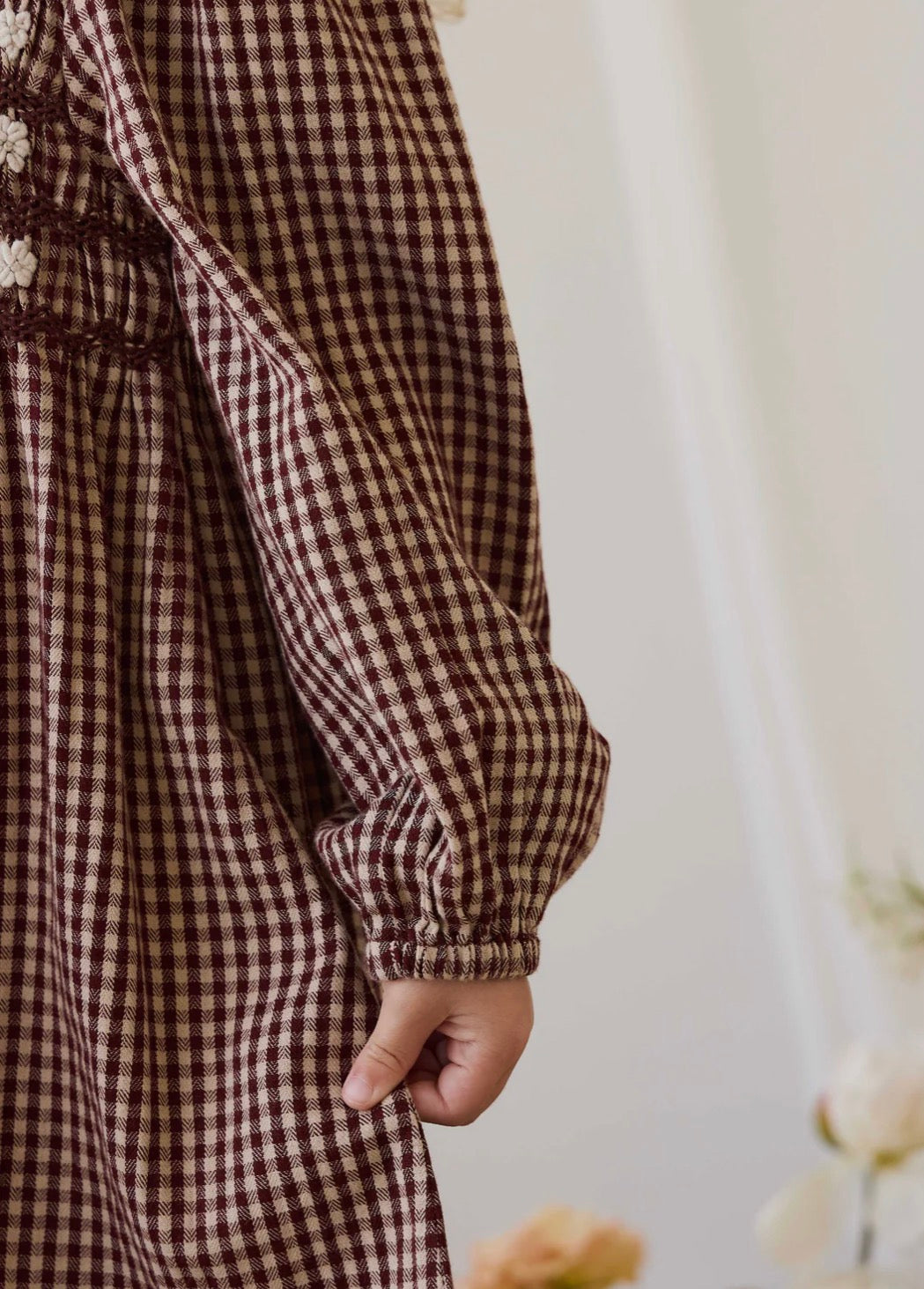 Jamie Kay - Organic Cotton Cecile Dress - Cinnamon Gingham