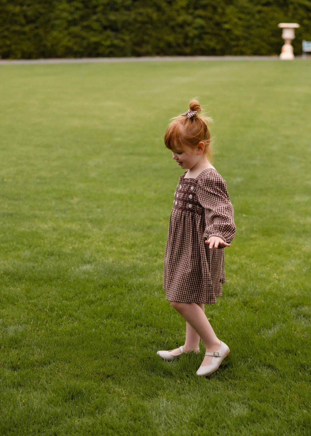 Jamie Kay - Organic Cotton Cecile Dress - Cinnamon Gingham