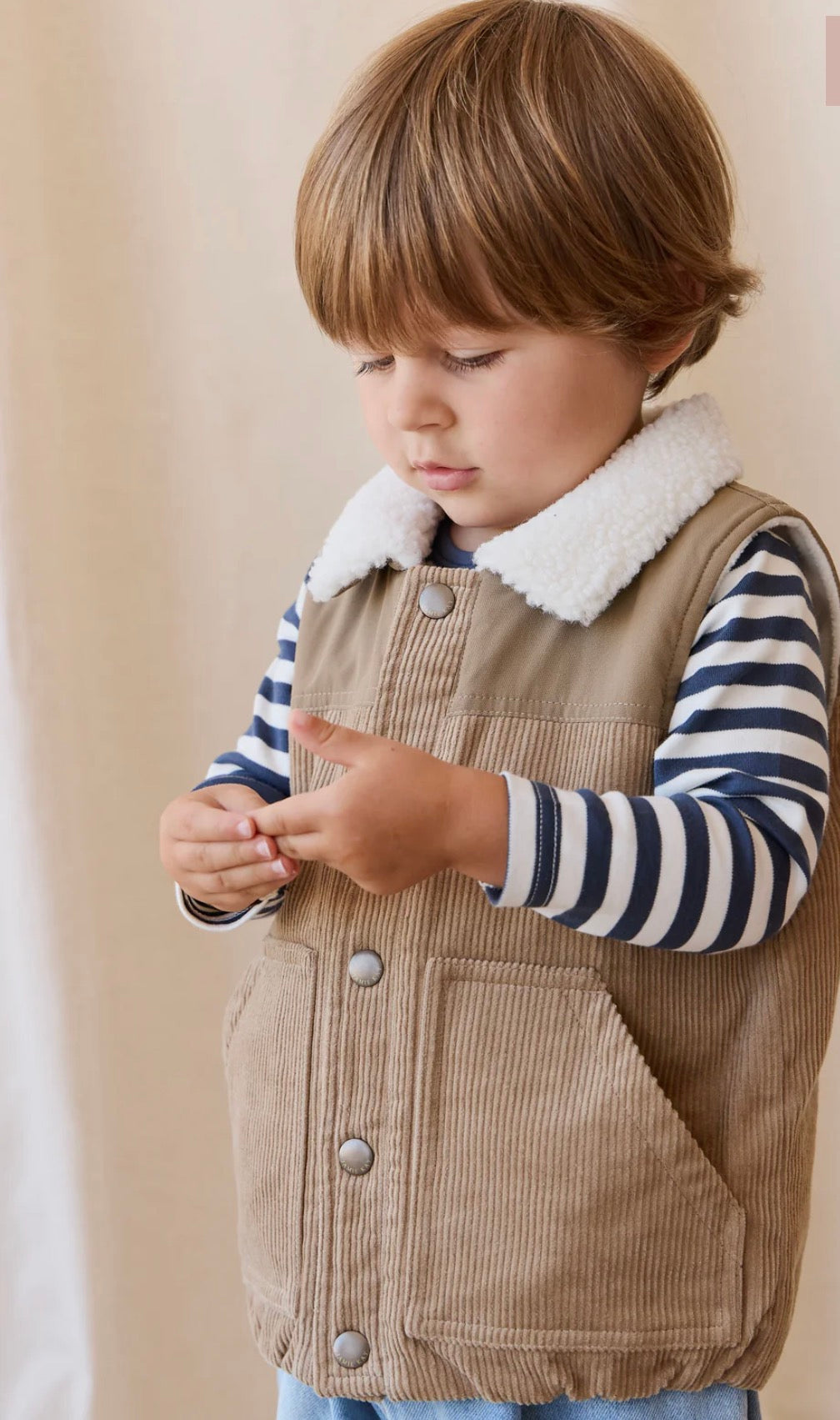 Jamie Kay - Spencer Vest - Brioche/Pecan
