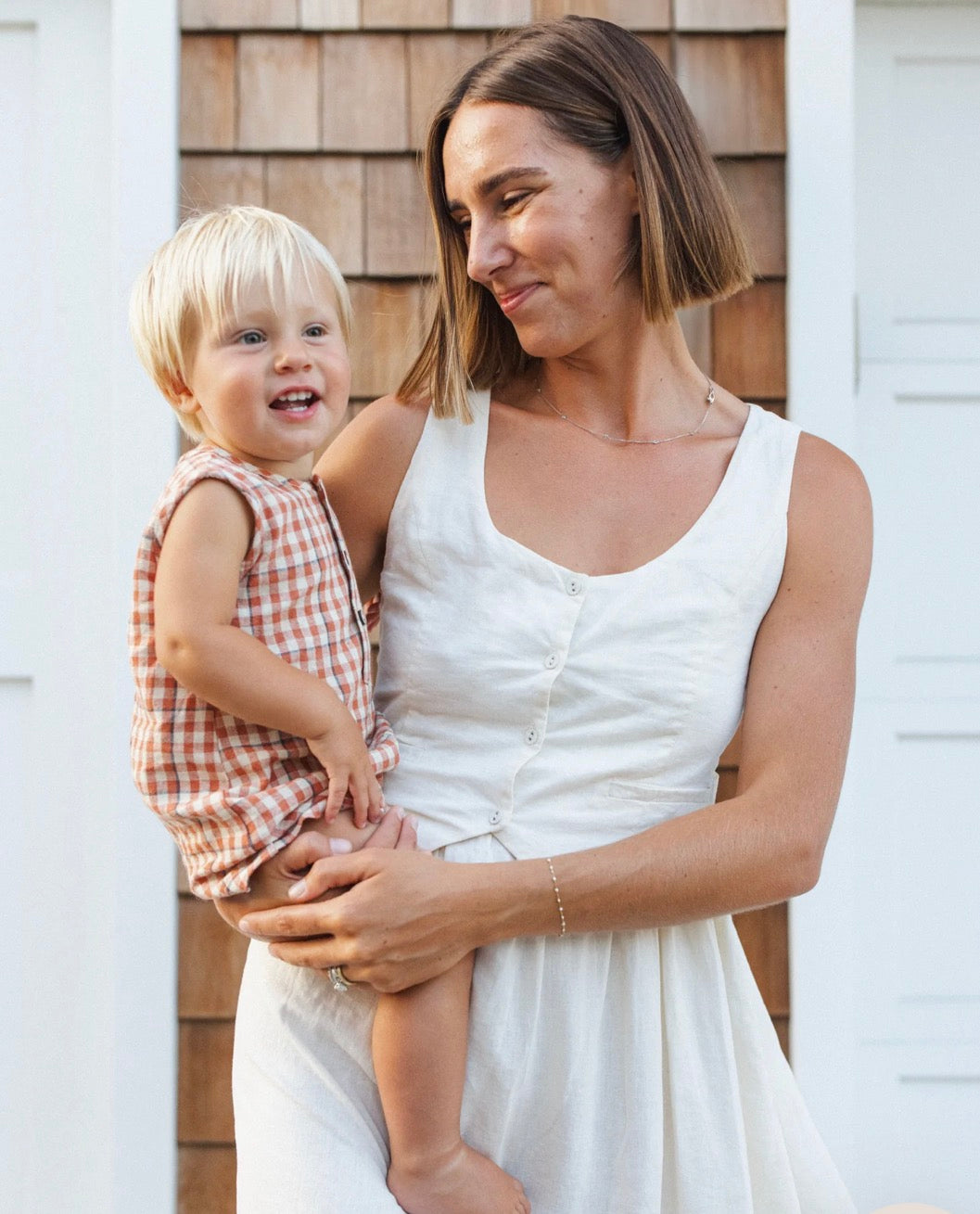 Rylee + Cru - Maverick Romper - Poppy Gingham