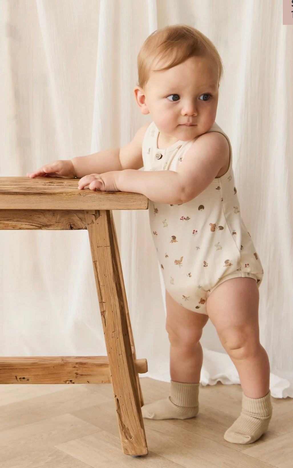 Jamie Kay - Organic Cotton Archie Playsuit - Forest Gathering