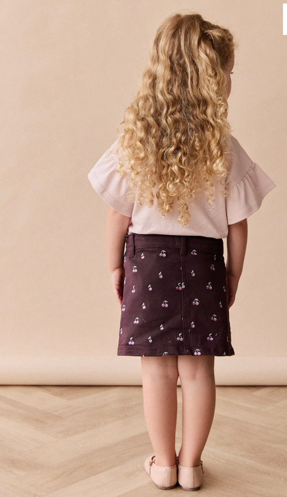 Jamie Kay - Chelsea Skirt - Cherry Love Plum Embroidery