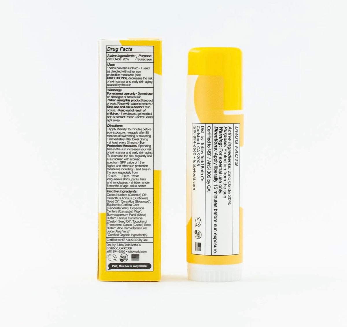 Tubby Todd Bath Co. - Mineral Sunstick SPF 30