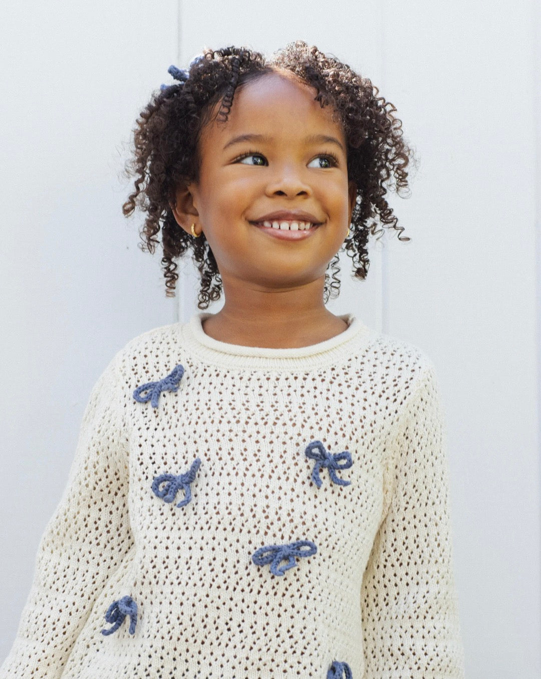 Rylee + Cru - Crochet Knit Pullover Bow