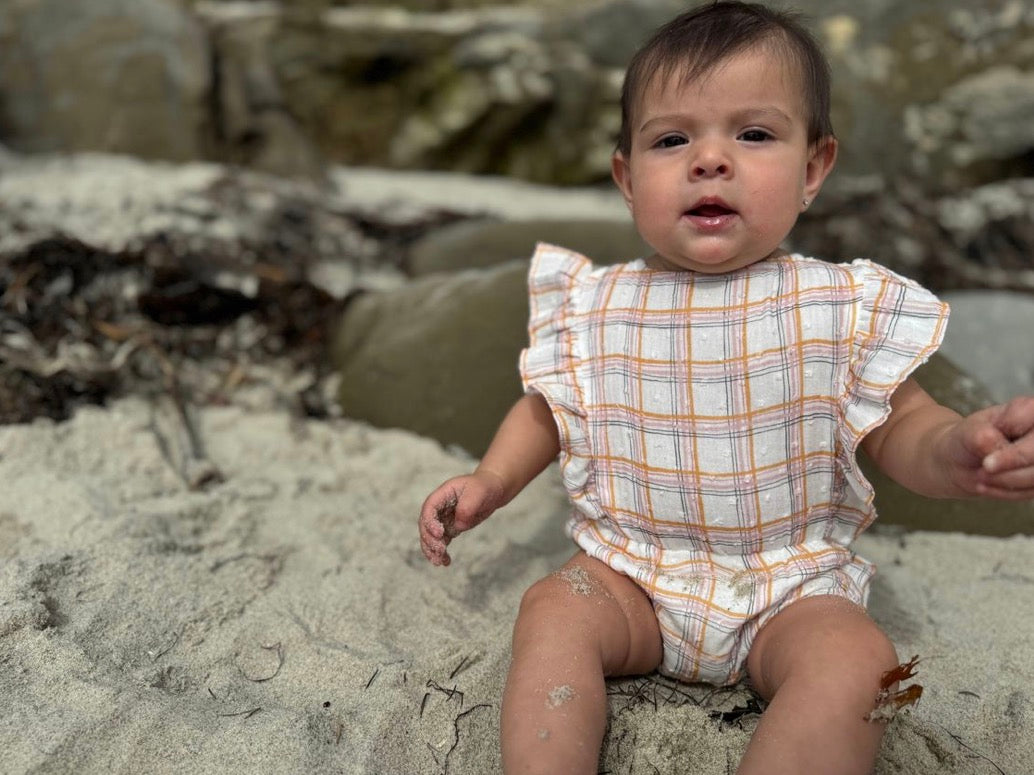 Vignette - Megan Bubble Romper - Plaid