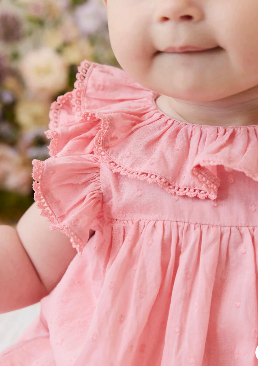 Jamie Kay - Organic Cotton Frannie Playsuit - Swiss Dot