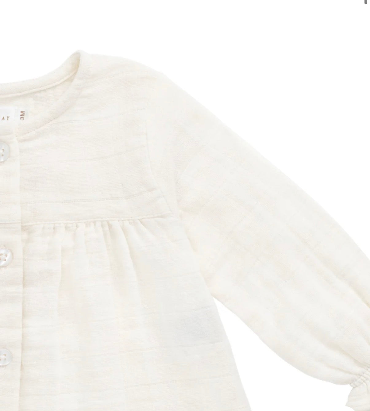Jamie Kay - Organic Cotton Muslin Eloise Top - Parchment