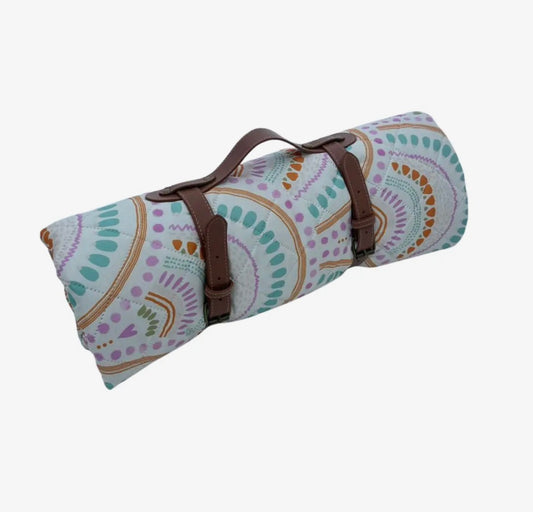 Sweet P Baby Co. - Boho Rainbow Quilted Water Resistant Beach Mat