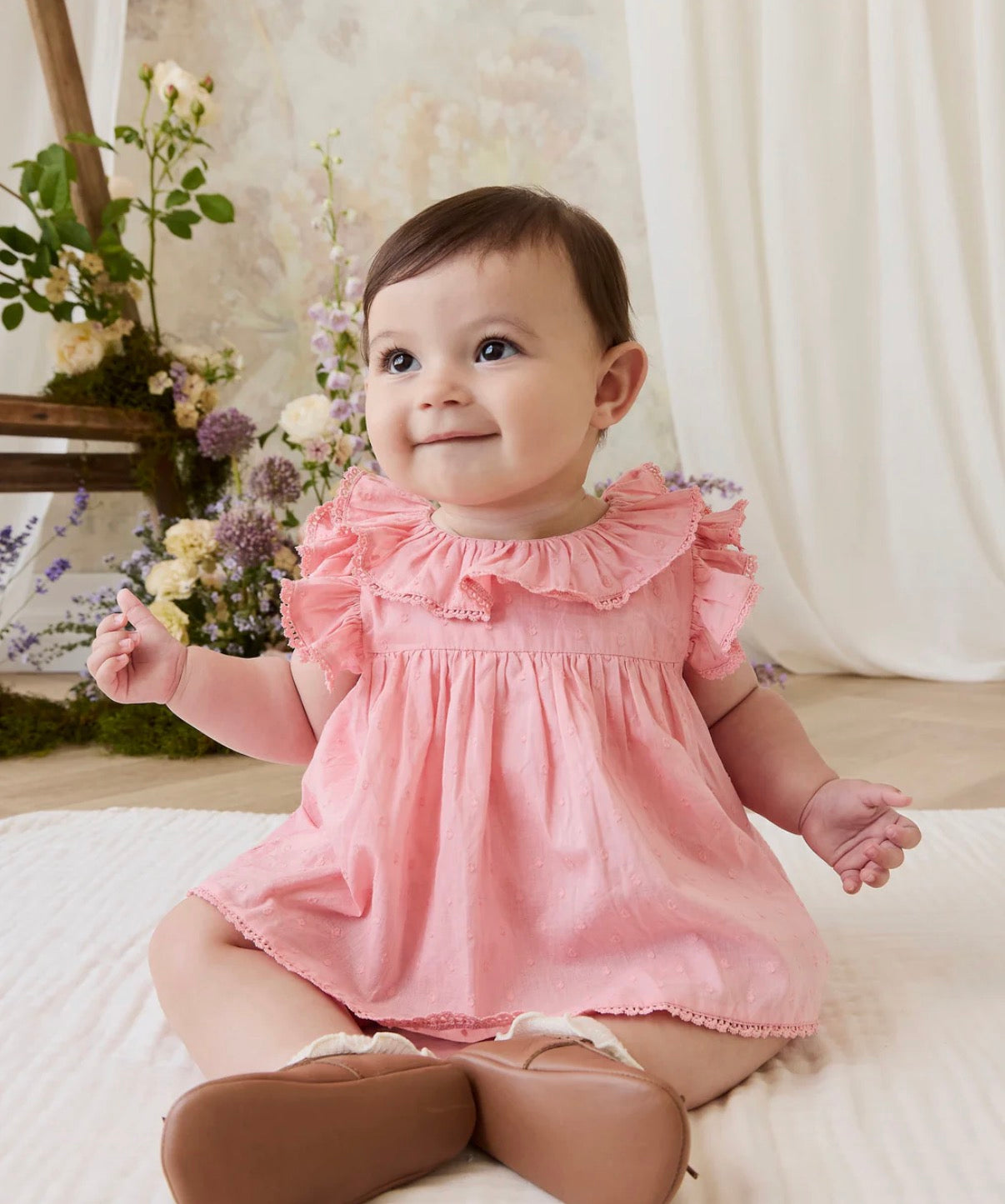 Jamie Kay - Organic Cotton Frannie Playsuit - Swiss Dot