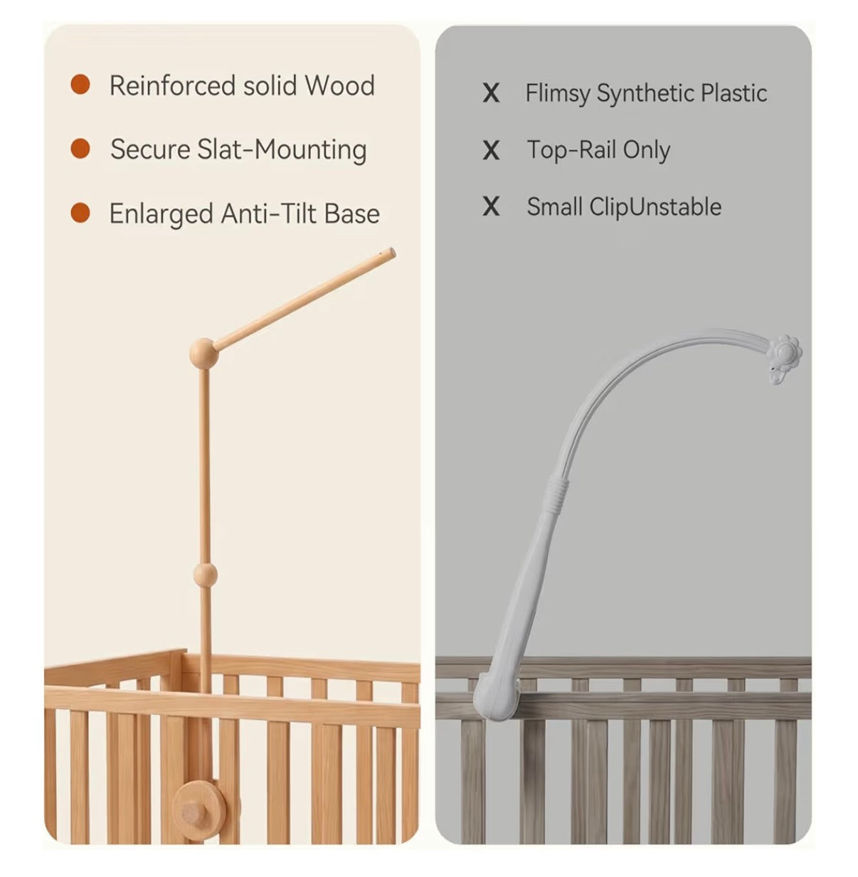 Hi Baby Monment - Crib Mounted Mobile Arm