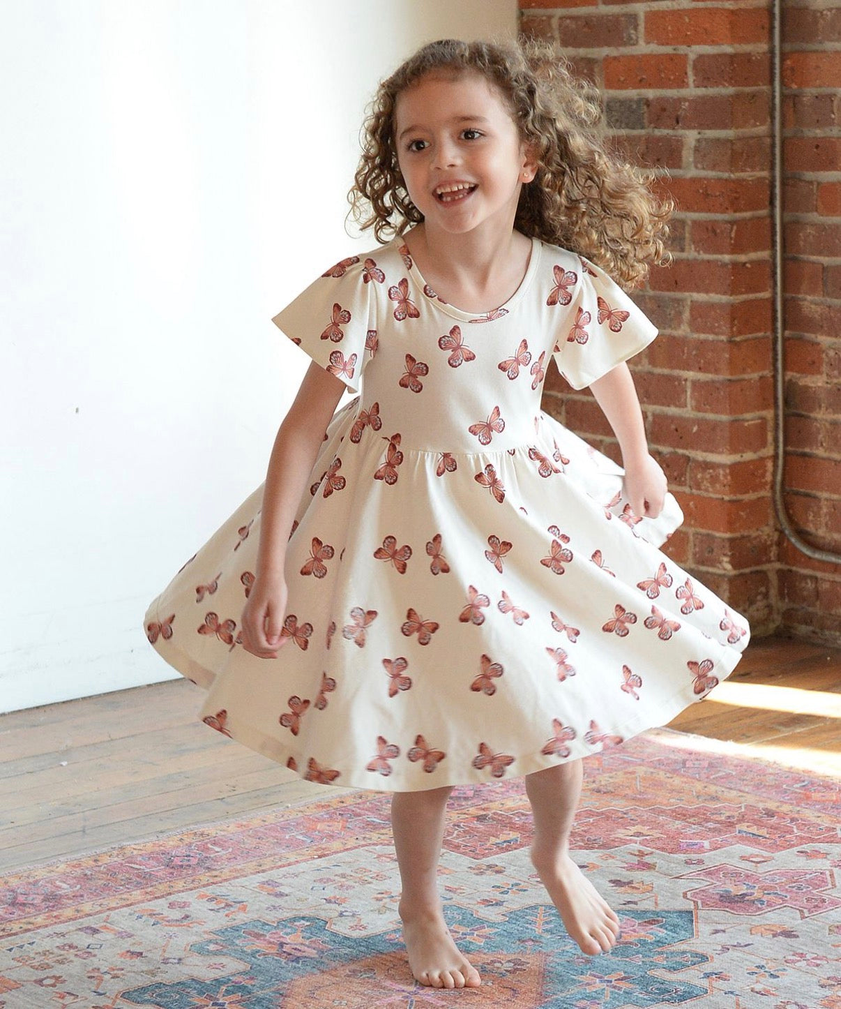 City Mouse Studio - Twirl Dress - Butterflies