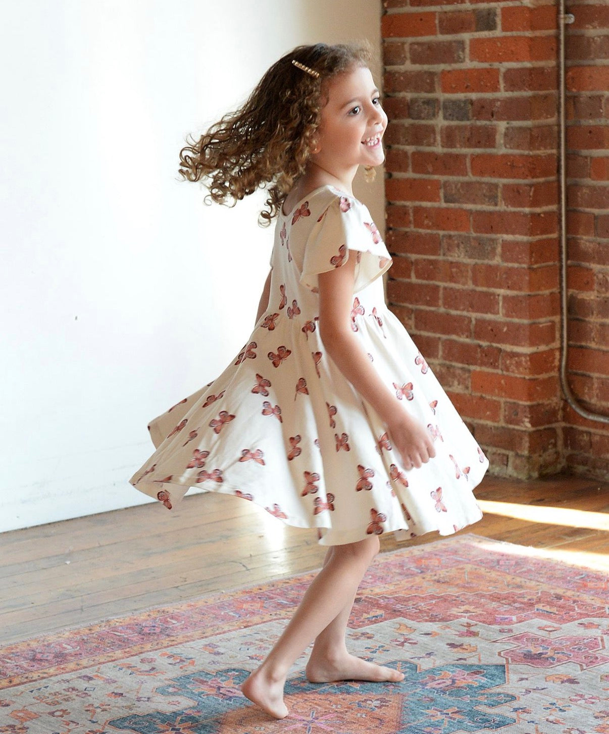 City Mouse Studio - Twirl Dress - Butterflies