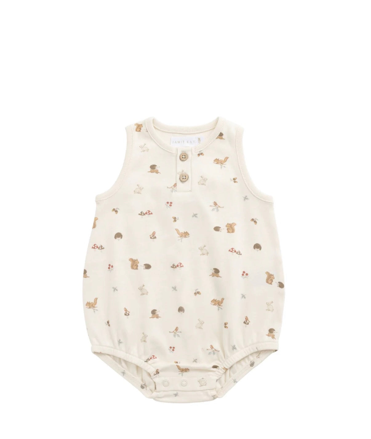 Jamie Kay - Organic Cotton Archie Playsuit - Forest Gathering