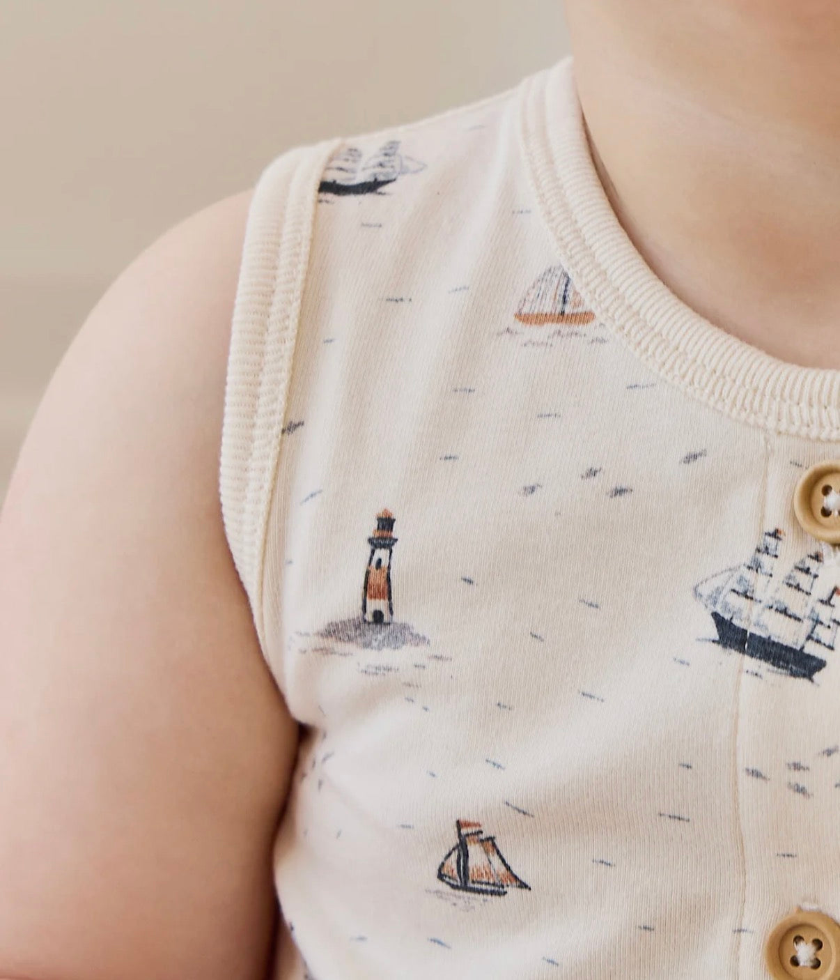 Jamie Kay - Organic Cotton Rupert Onepiece - Sailing Day