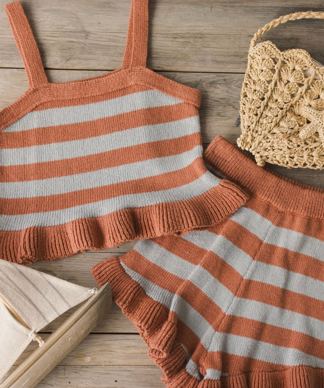 Rylee + Cru - Naomi Set Americana Stripe