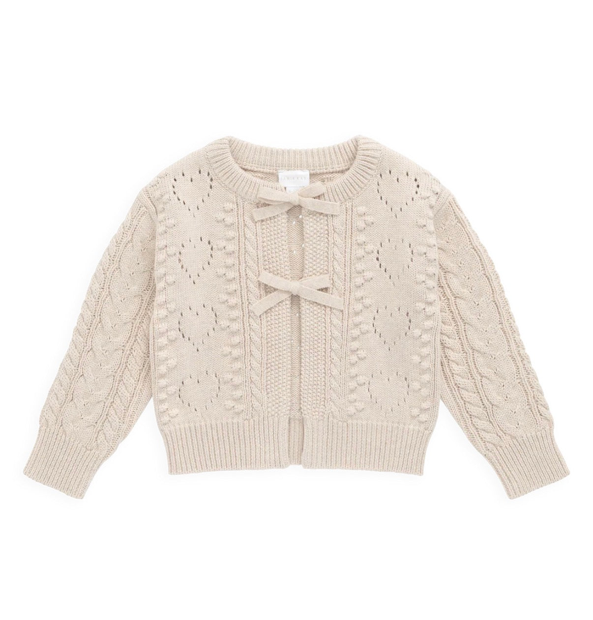 Jamie Kay - Josephine Cardigan - Light Oatmeal Marle