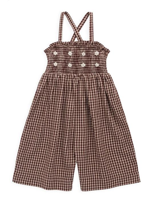 Jamie Kay - Organic Cotton Solenne Jumpsuit - Cinnamon Gingham