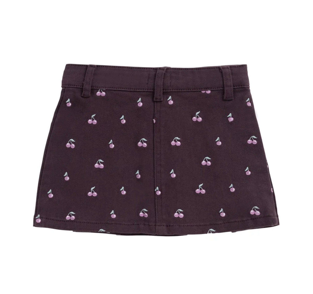 Jamie Kay - Chelsea Skirt - Cherry Love Plum Embroidery