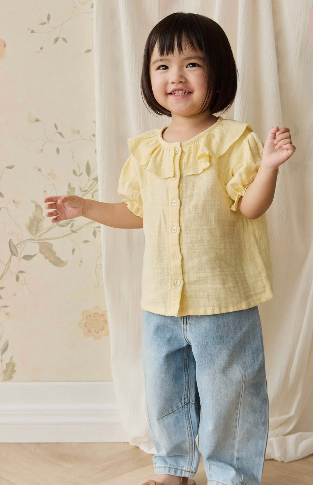 Jamie Kay - Organic Cotton Muslin Alora Top - Sunshine