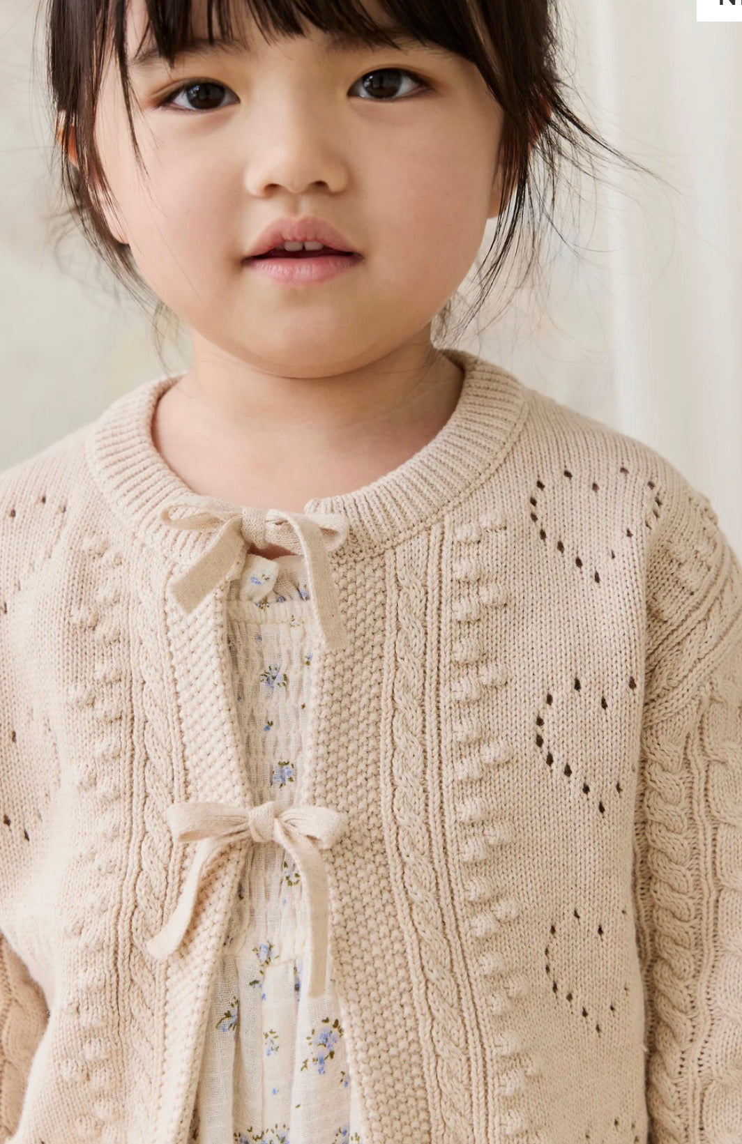 Jamie Kay - Josephine Cardigan - Light Oatmeal Marle