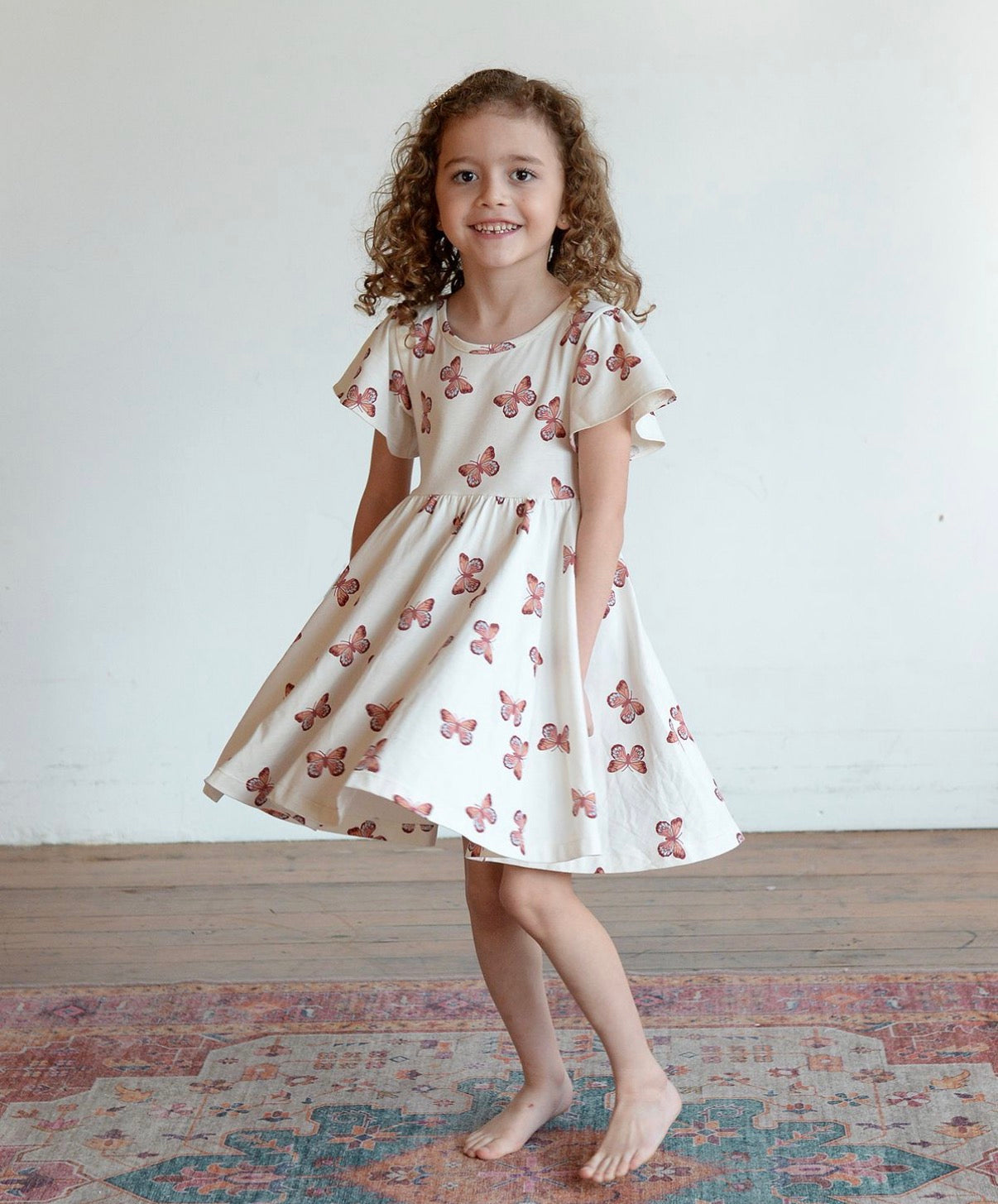 City Mouse Studio - Twirl Dress - Butterflies