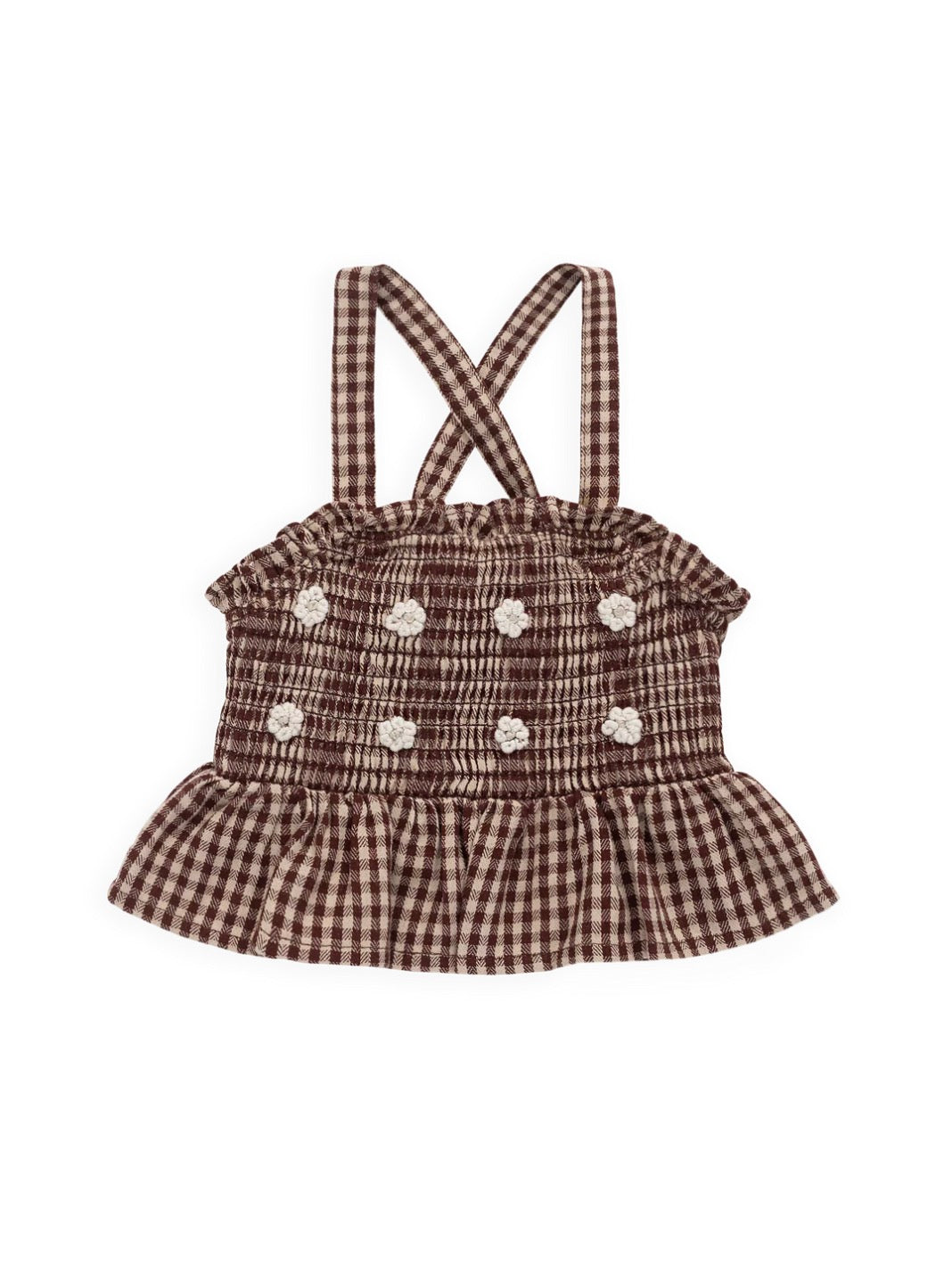 Jamie Kay - Organic Cotton Auden Top - Cinnamon Gingham
