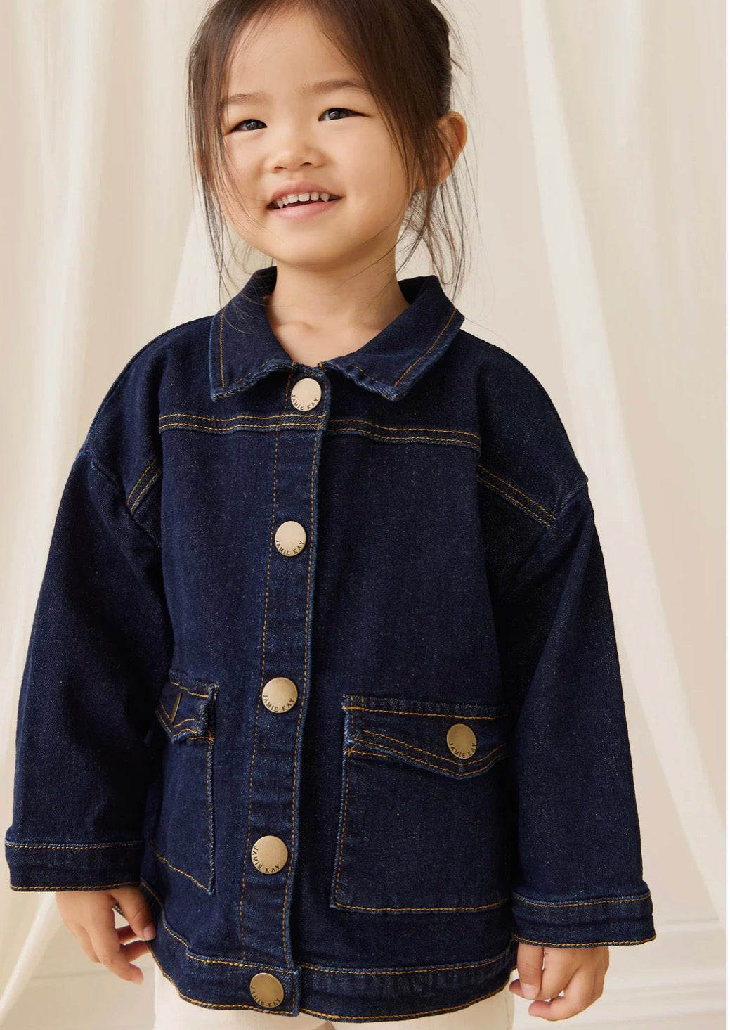 Jamie Kay - Arbor Jacket - Mid Indigo Denim