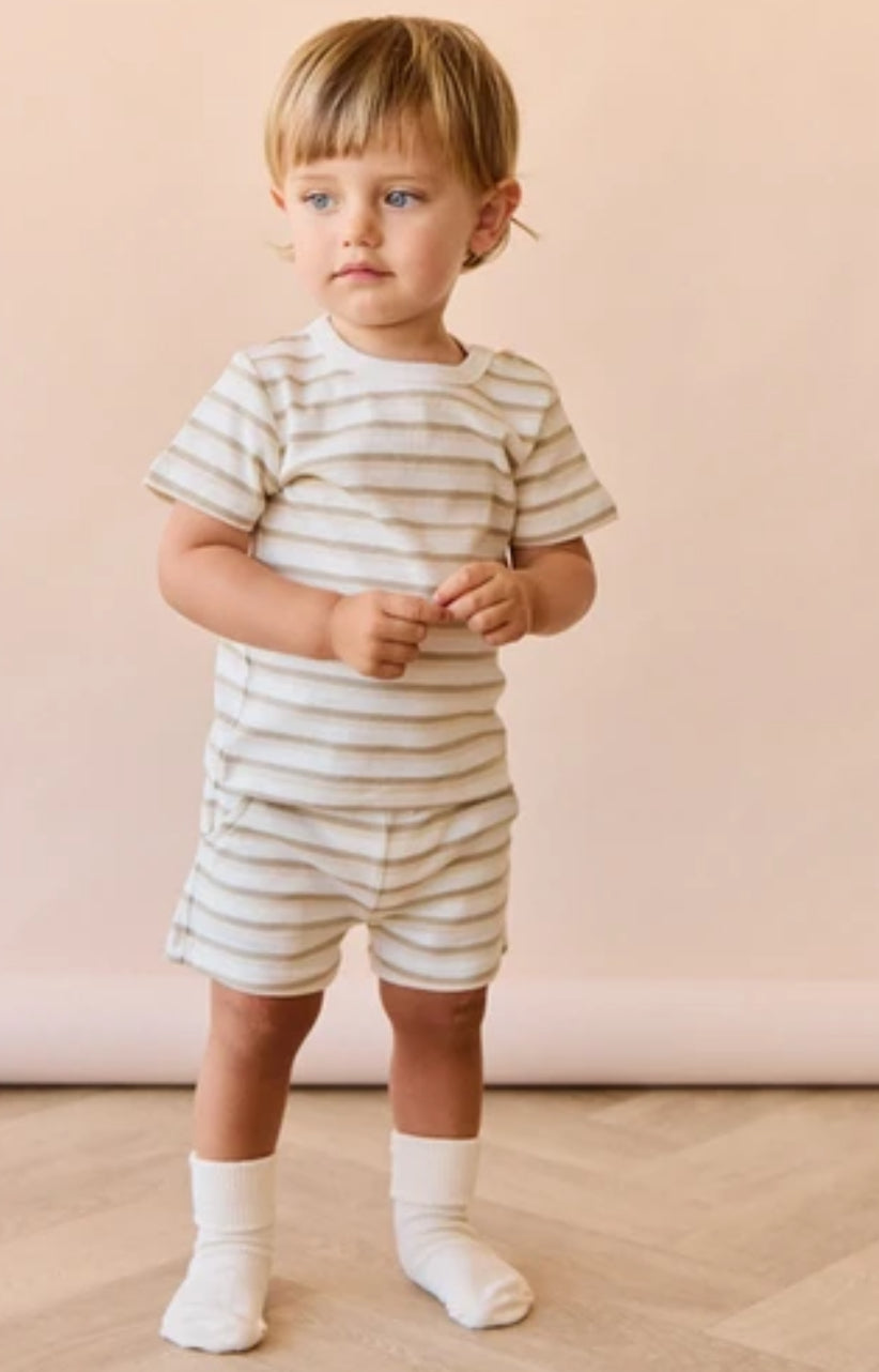 Jamie Kay - Pima Cotton Willem Short - Sundrenched Stripe