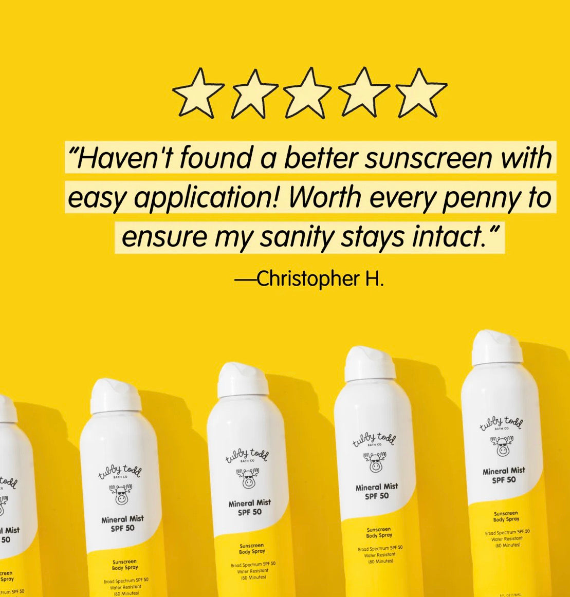 Tubby Todd Bath Co. - Mineral Mist SPF 50 Sunscreen