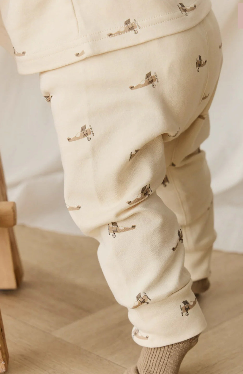 Jamie Kay - Pima Cotton Wesley Pant - Fly High Vanilla Cream