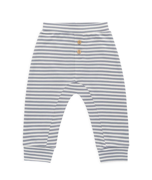 Jamie Kay - Pima Cotton Wesley Pant - Narrow Stripe Dawn/Cloud