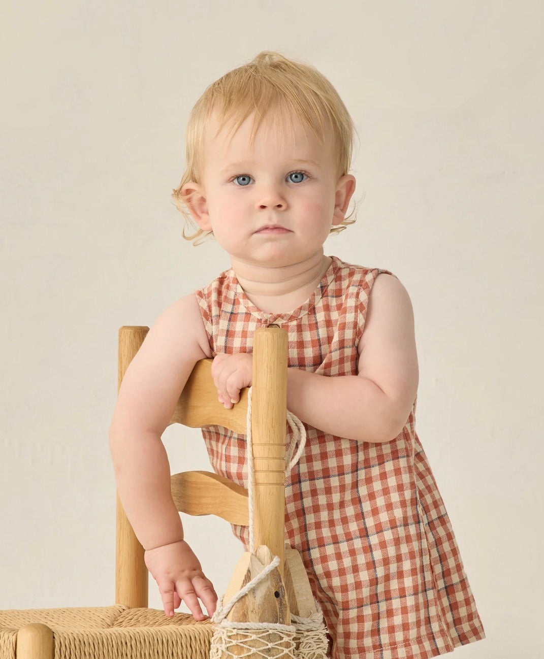Rylee + Cru - Maverick Romper - Poppy Gingham