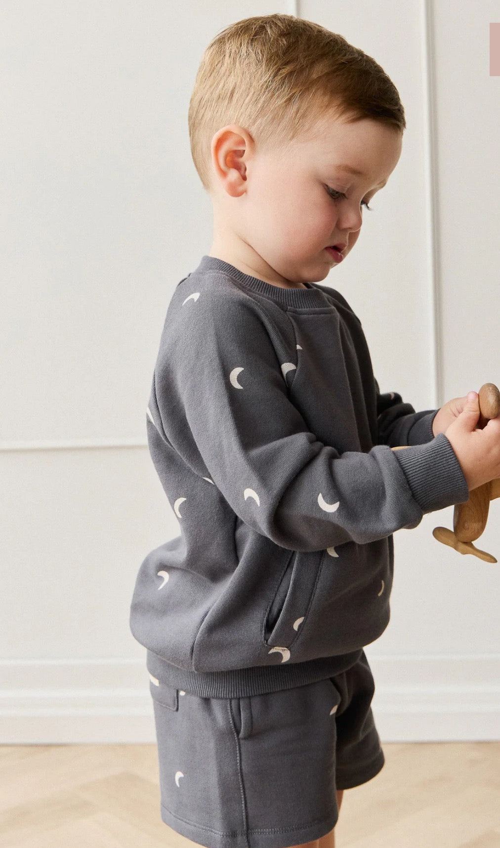 Jamie Kay - Organic Cotton Jalen Short - Crescent Moon Icelandic