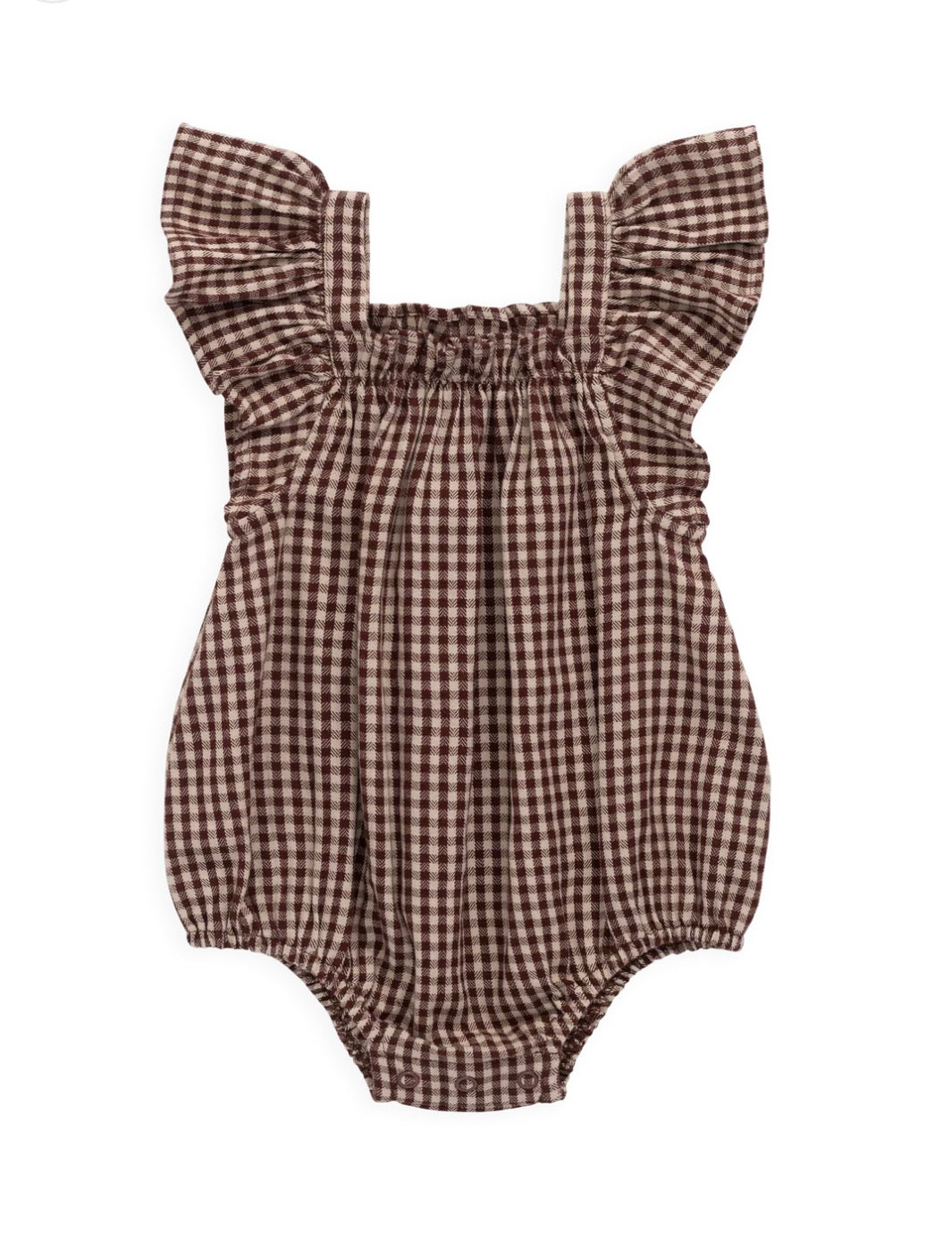 Jamie Kay - Organic Cotton Harriette Playsuit - Cinnamon Gingham