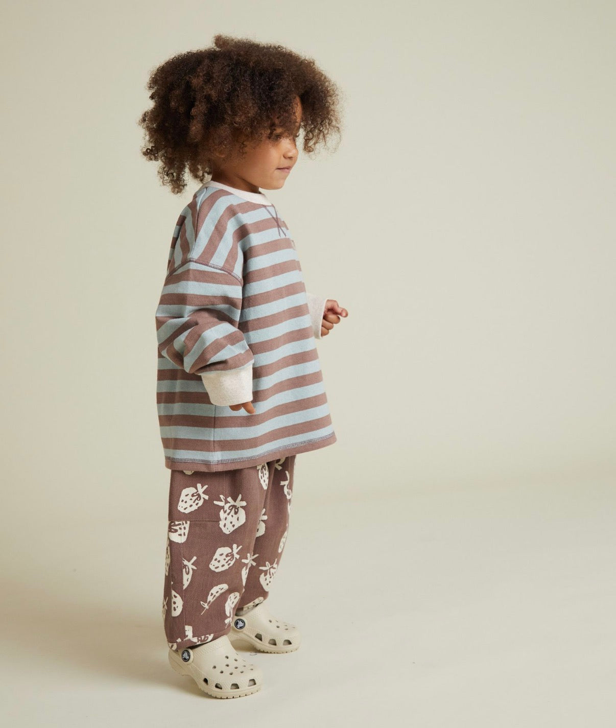 Claude & Co - Rue Choc Stripe Long Sleeve Tee