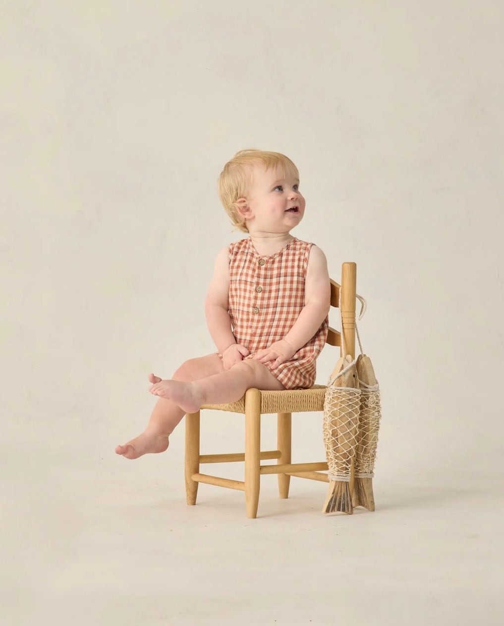 Rylee + Cru - Maverick Romper - Poppy Gingham