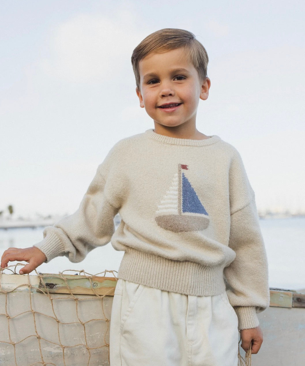 Rylee + Cru - Aspen Sweater Sailboat