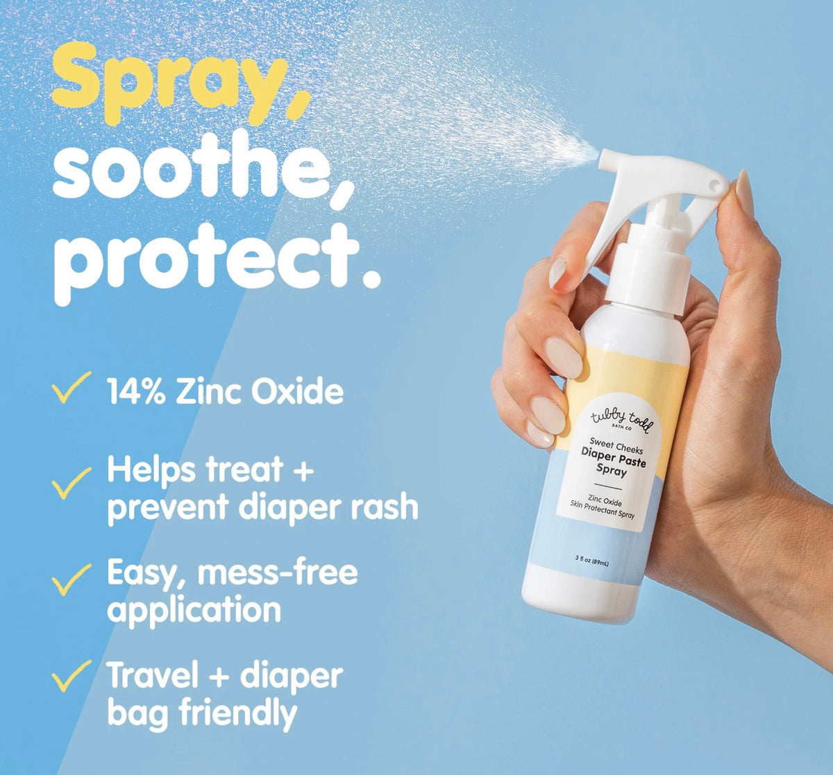 Tubby Todd Bath Co. - Sweet Cheeks Diaper Paste Spray