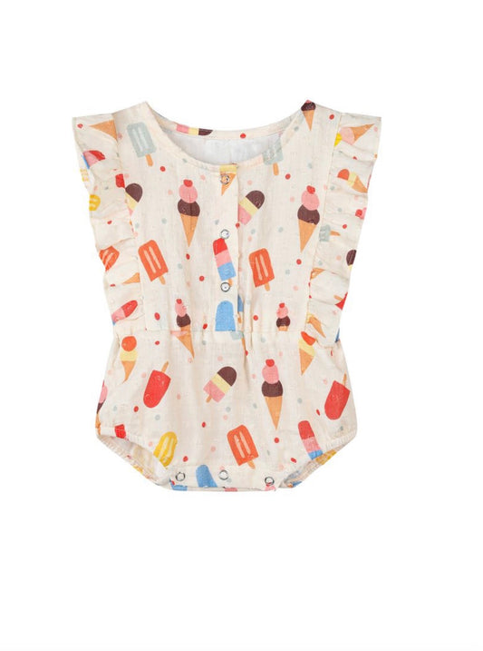 Vignette - Megan Bubble Romper - Popsicle