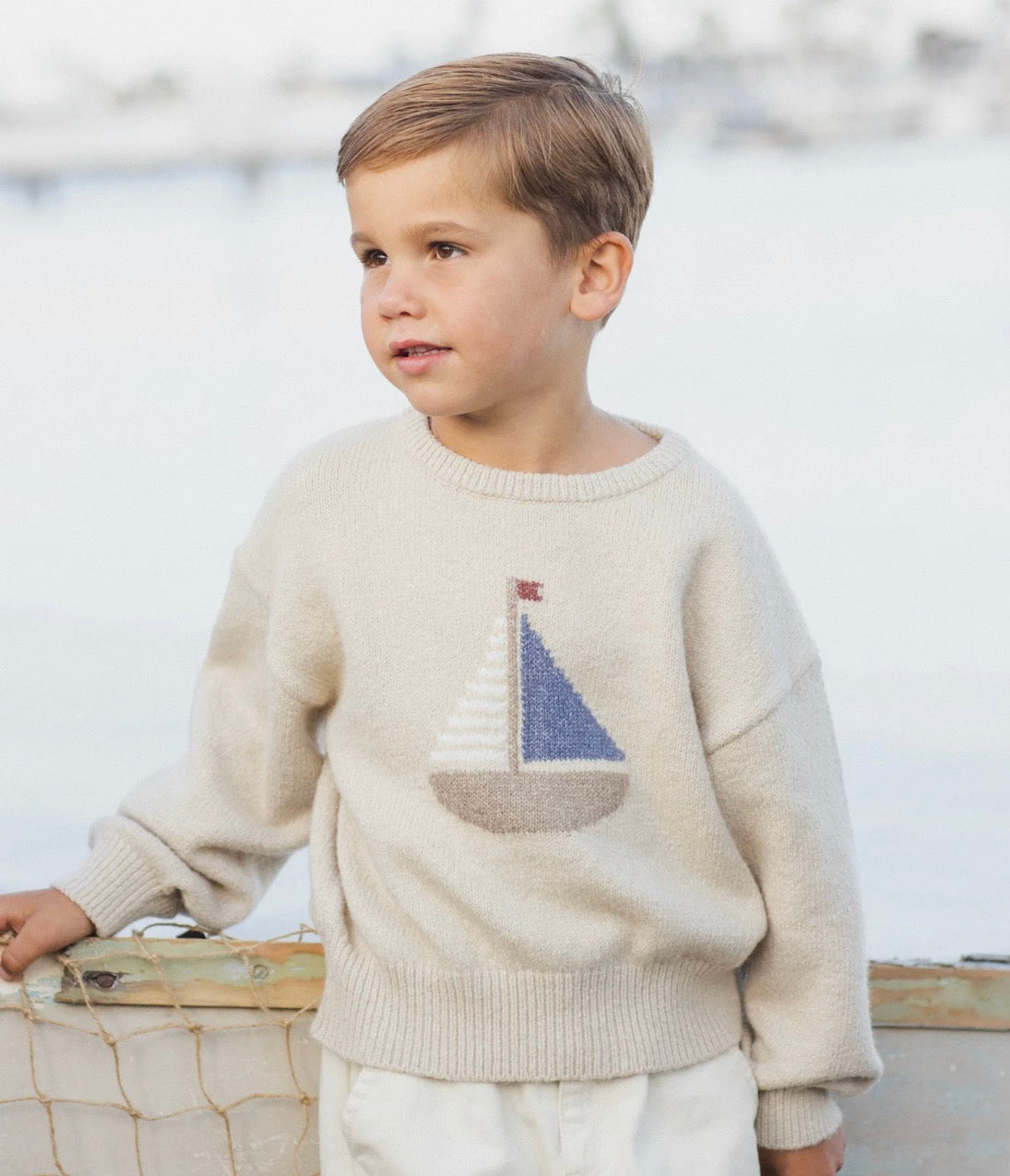Rylee + Cru - Aspen Sweater Sailboat