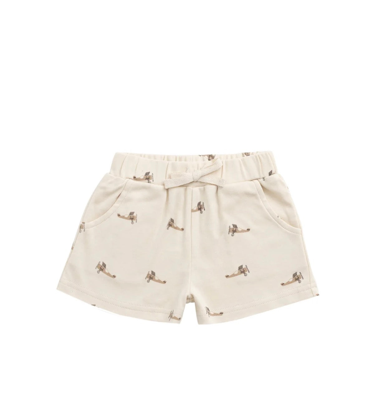 Jamie Kay - Pima Cotton Wesley Short - Fly High Vanilla Cream