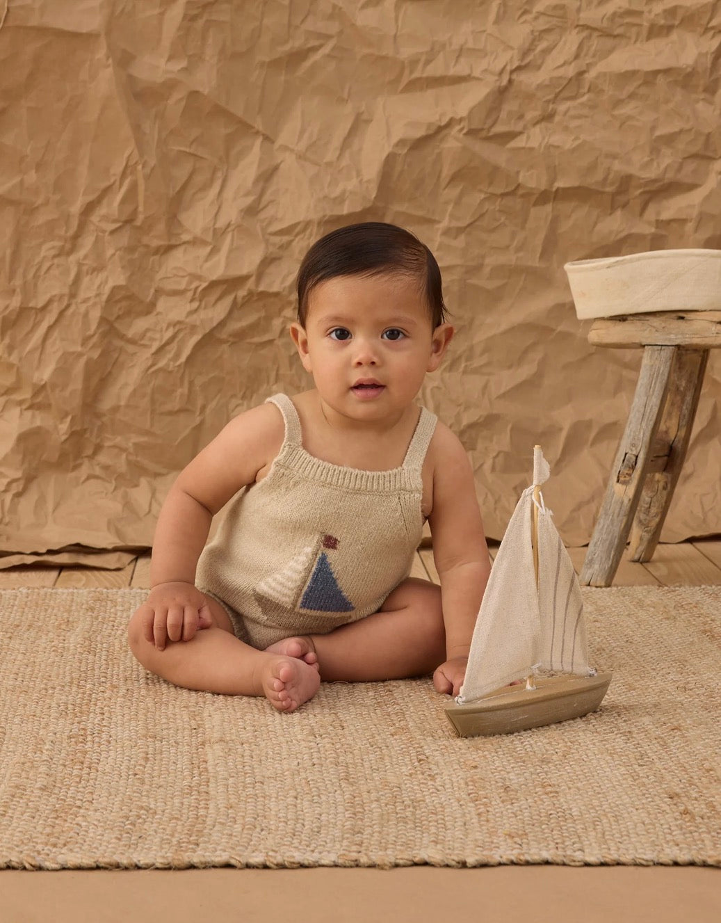 Rylee + Cru - Fisher Romper Sailboat
