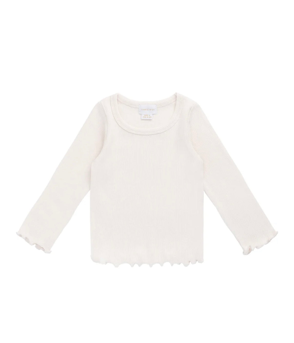 Jamie Kay - Fine Rib Cotton Agathe Top - Blushed Rose