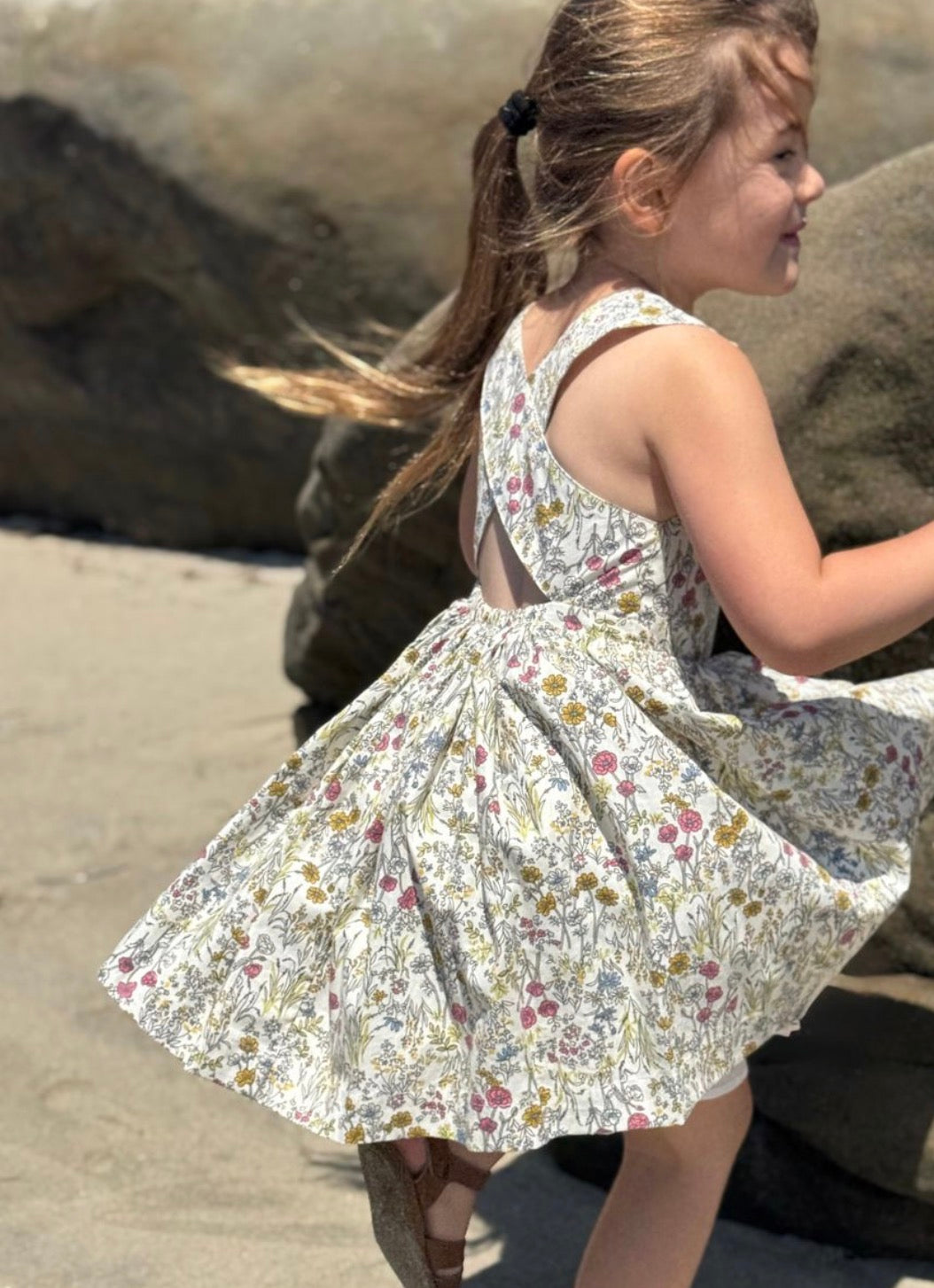 Vignette - Tilly Dress - Yellow Meadow Floral