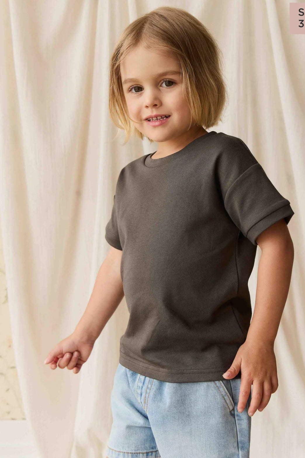 Jamie Kay - Pima Cotton Eddie Tee - Bistre