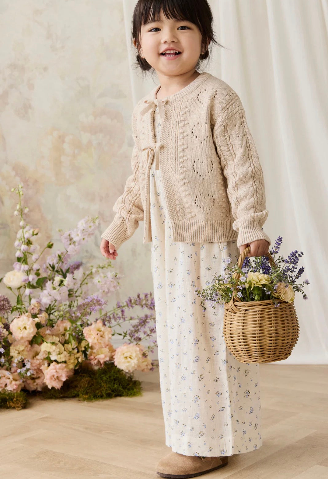 Jamie Kay - Josephine Cardigan - Light Oatmeal Marle