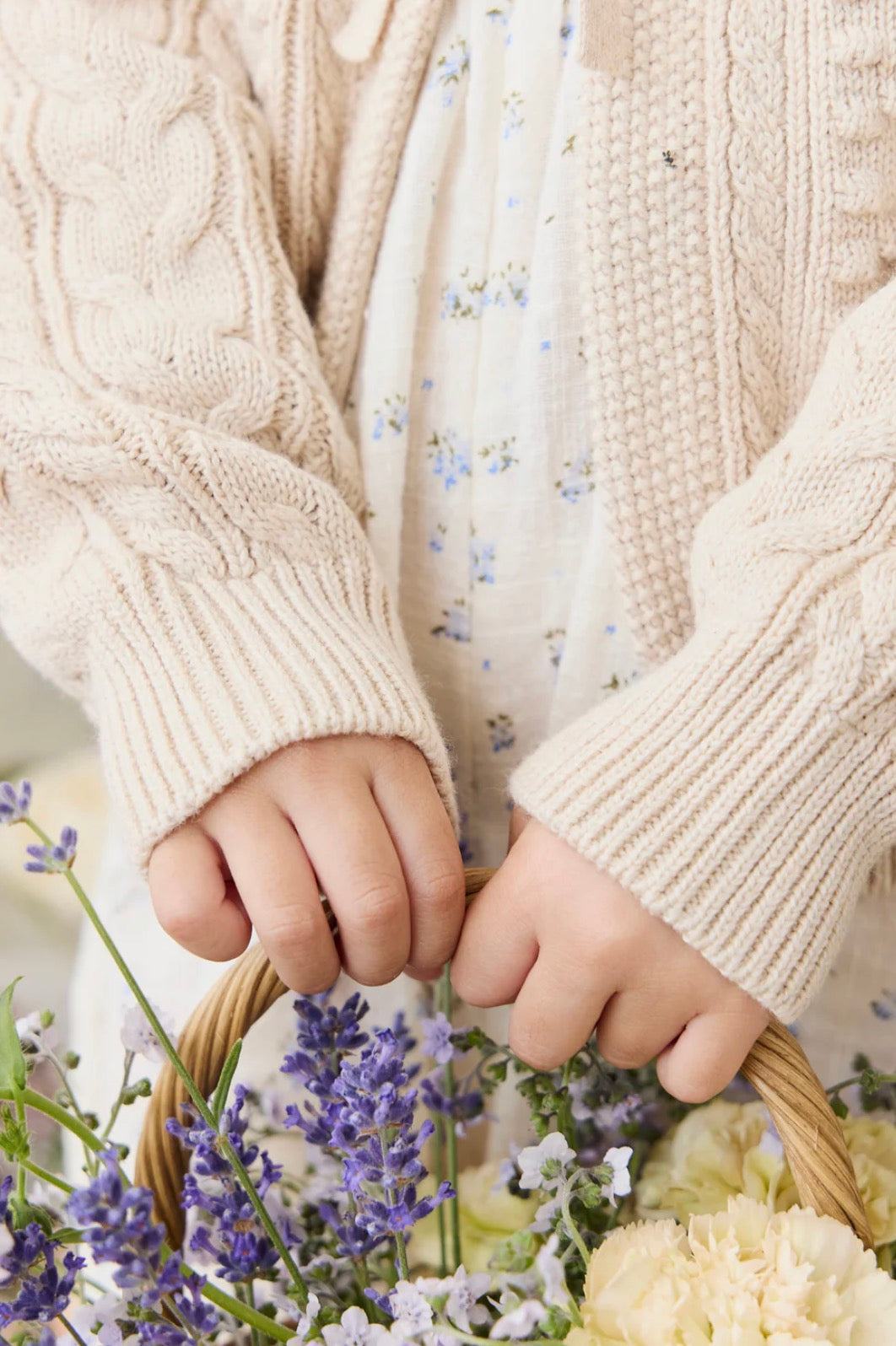 Jamie Kay - Josephine Cardigan - Light Oatmeal Marle