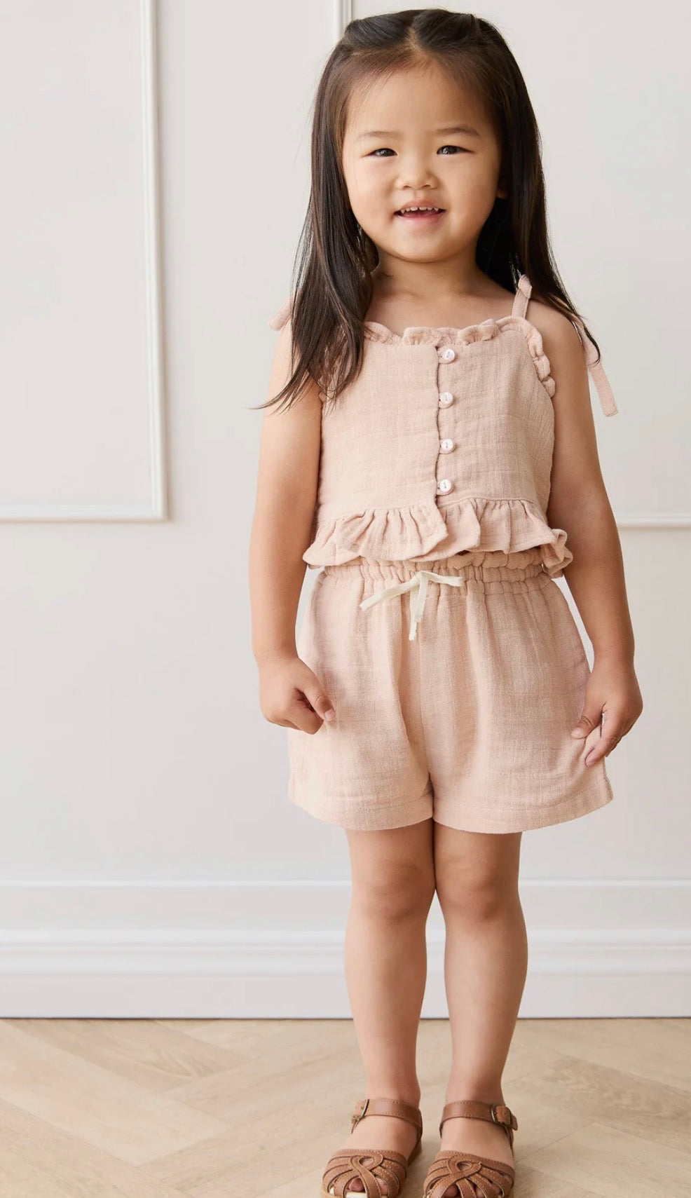 Jamie Kay - Organic Cotton Muslin Elodie Short - Chalky Pink