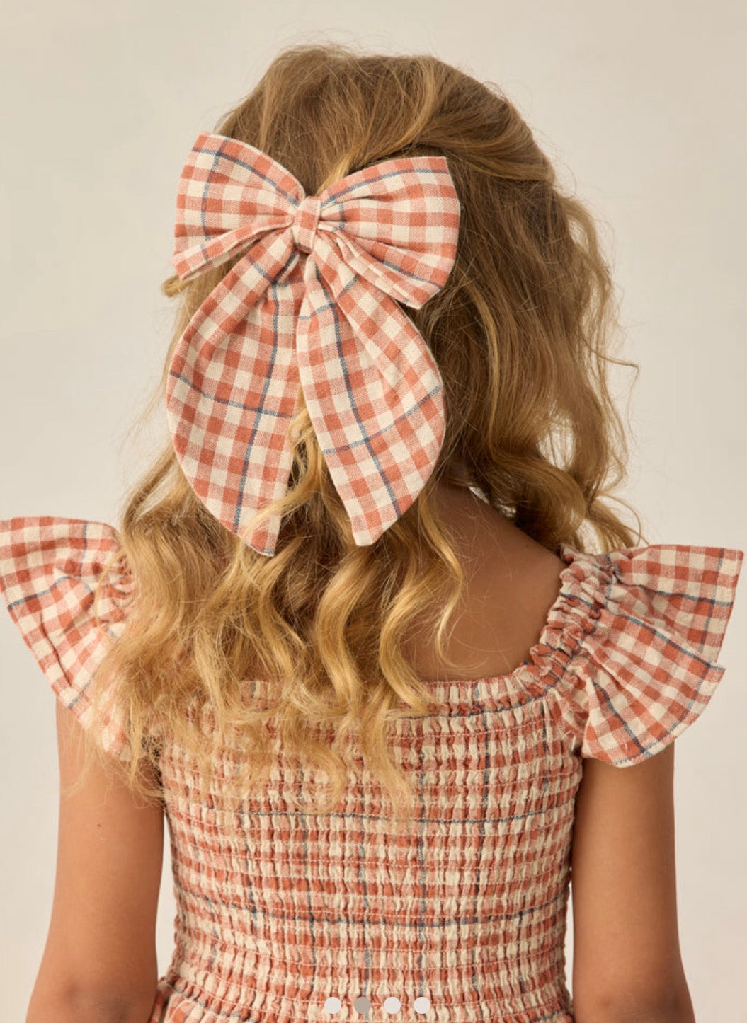 Rylee + Cru - Oversized Bow - Poppy Gingham